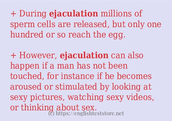 ejaculation how to use?