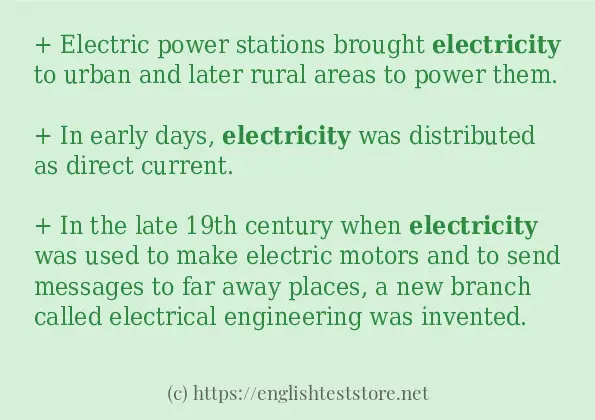 electricity how to use?