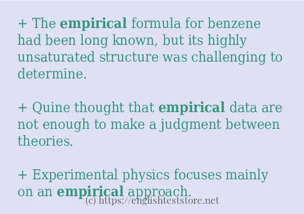 empirical how to use?