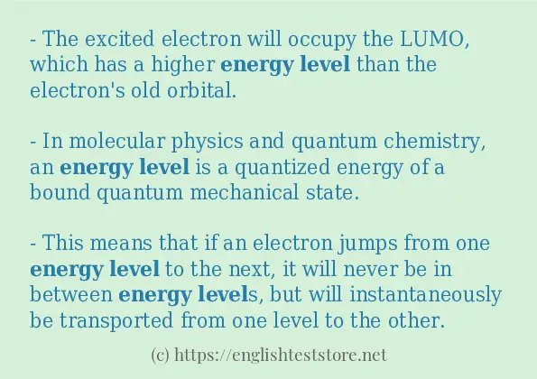 energy level some ways to use