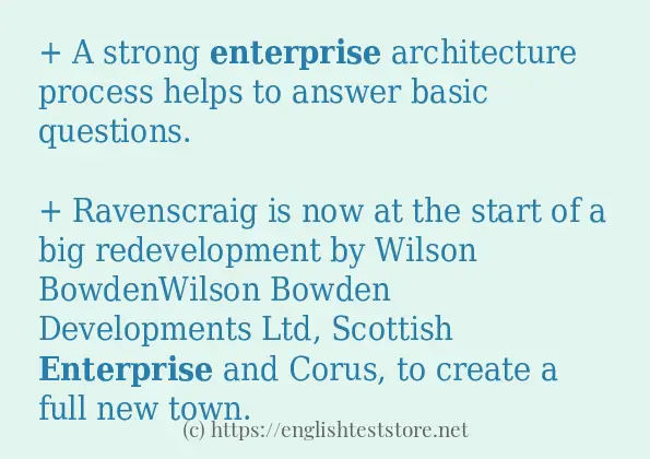 enterprise some ways to use