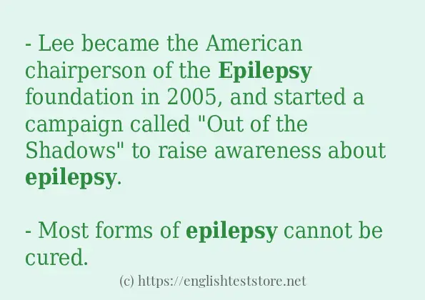 epilepsy example in sentences