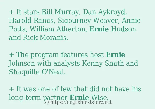 ernie in-sentences