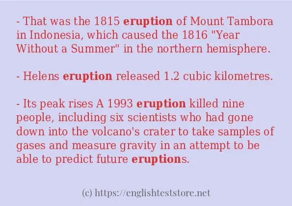 eruption how to use?