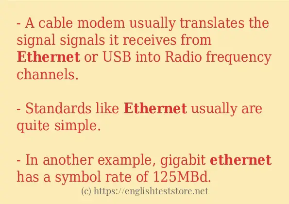 ethernet use in sentences