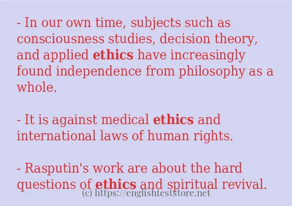 ethics in-sentences