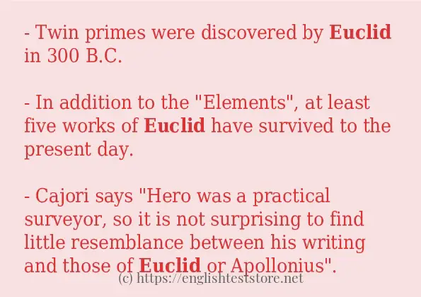 euclid in sentences?