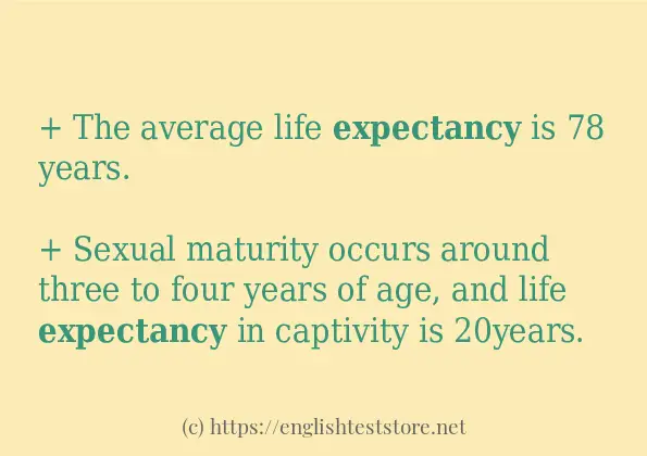 expectancy how to use in sentences