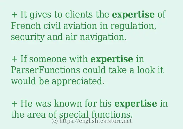 expertise use in-sentences