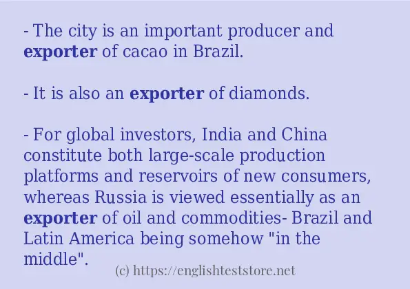 exporter how to use?