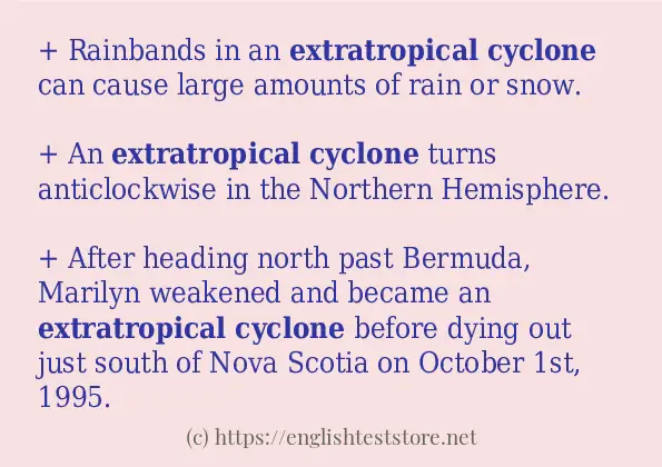 extratropical cyclone some ways to use