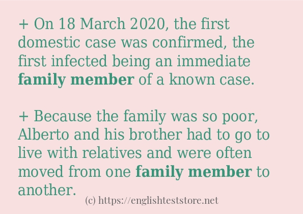 family member some ways to use