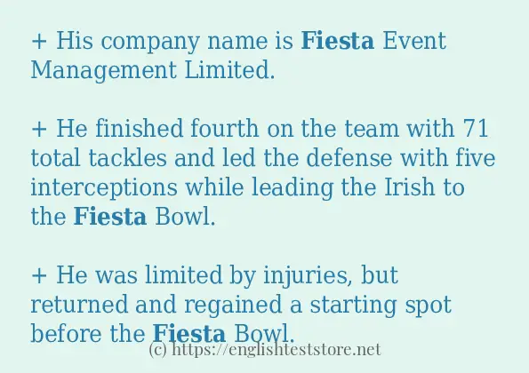fiesta in-sentences