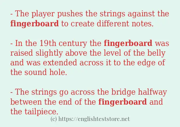 fingerboard use in-sentences