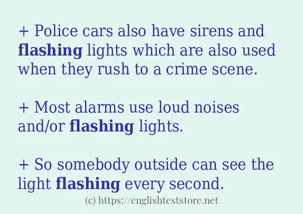 flashing in-sentences