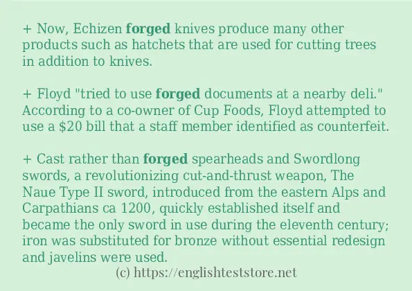 forged in-sentences