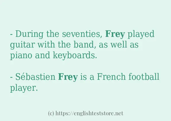 frey some ways to use