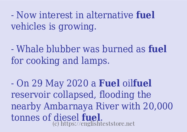 fuel some ways to use