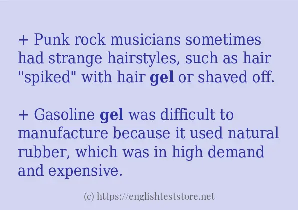 gel use in-sentences