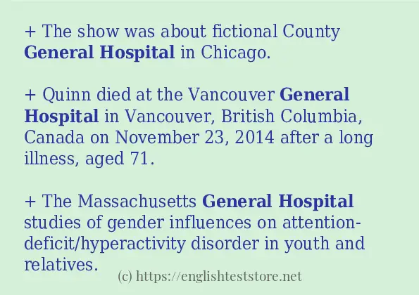 general hospital use in-sentences