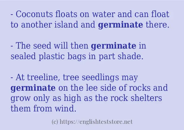 germinate in-sentences