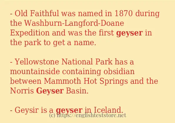 geyser how to use?