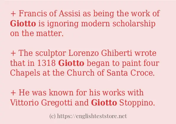 giotto some ways to use