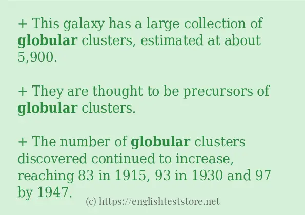 globular - some sentence examples