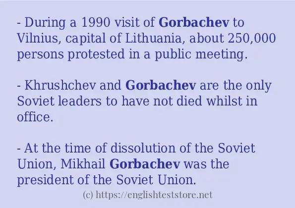 gorbachev use in sentences