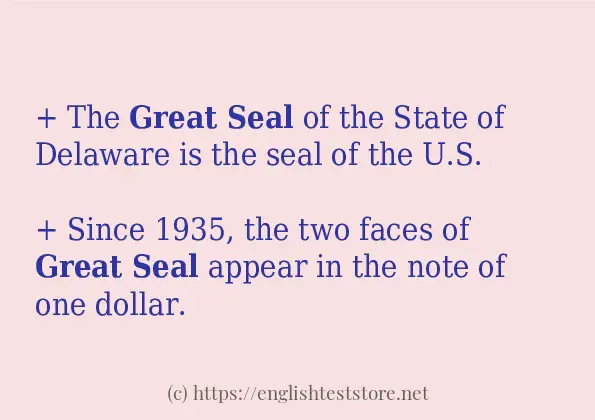 great seal - sentence examples