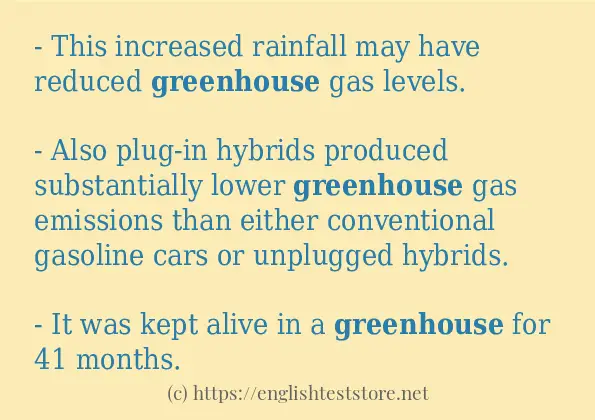 greenhouse use in sentences