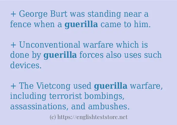 guerilla some ways to use