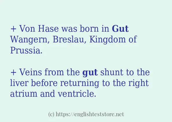 gut use in-sentences