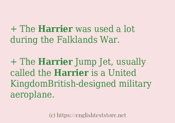 harrier how to use?