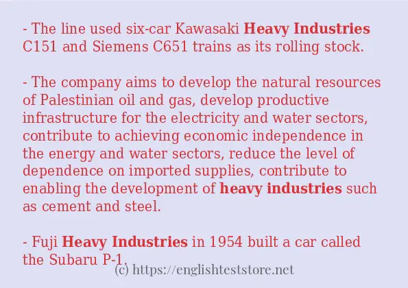 heavy industries some ways to use