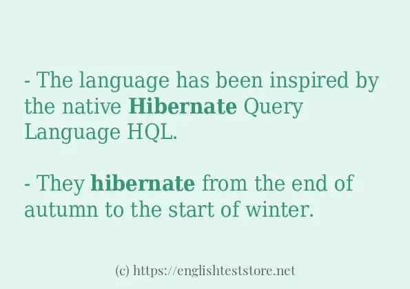 hibernate use in-sentences