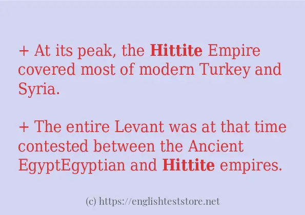 hittite use in-sentences