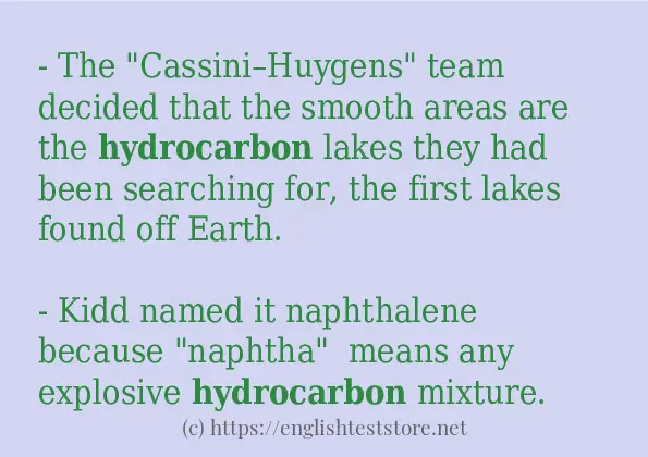 hydrocarbon some ways to use