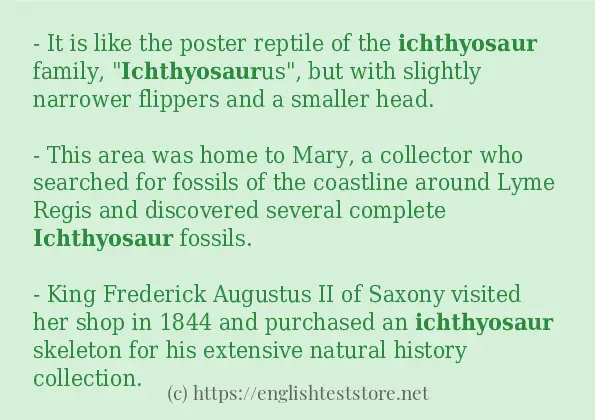 ichthyosaur - sentence examples ichthyosaur - sentence examples