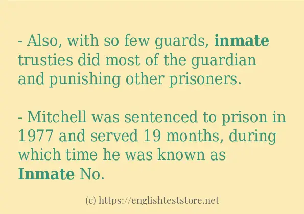 inmate use in-sentences