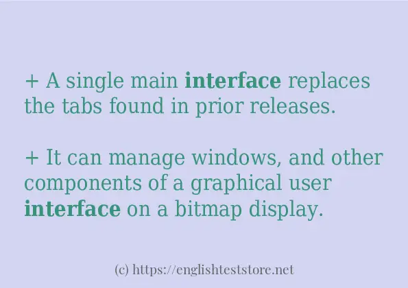 interface how to use?