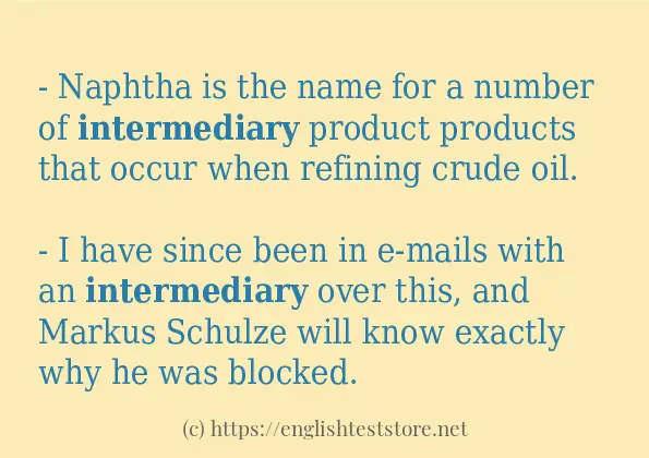 intermediary use in-sentences intermediary use in-sentences