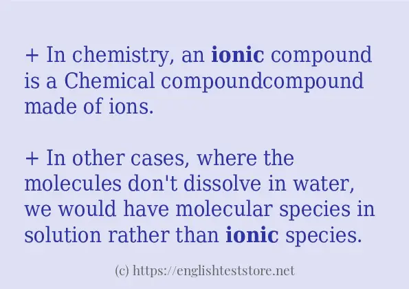 ionic how to use in sentences ionic how to use in sentences