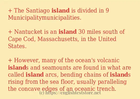 island in-sentences