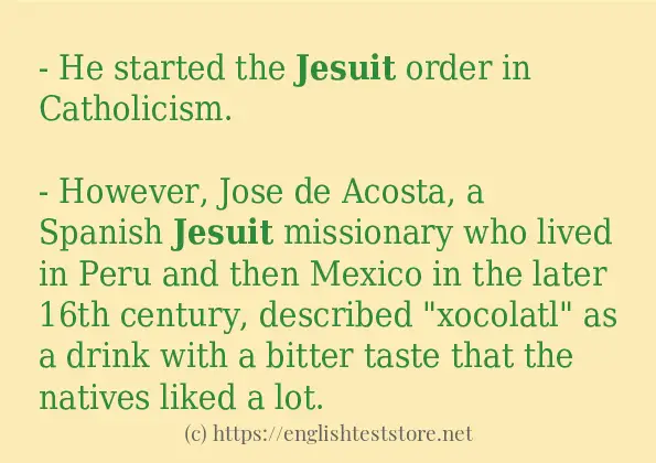 jesuit - sentence examples