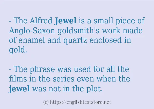 jewel - sentence examples