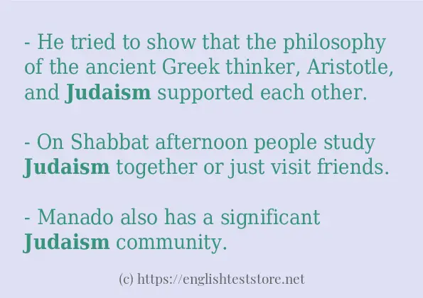 judaism in-sentences