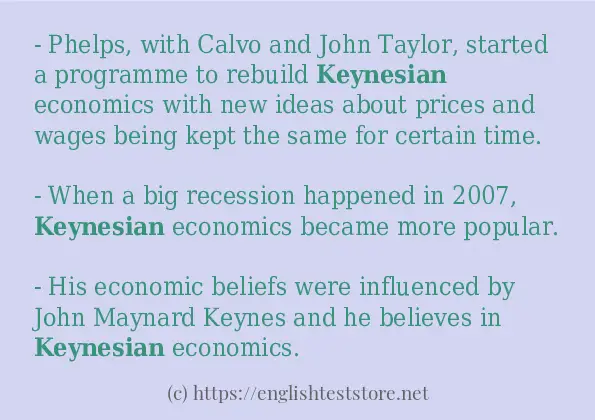 keynesian use in sentences