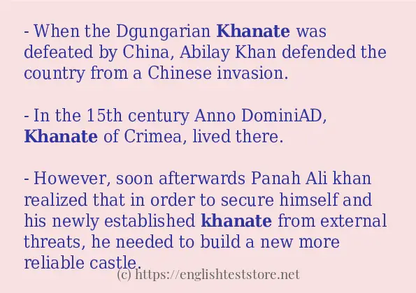 khanate how to use?