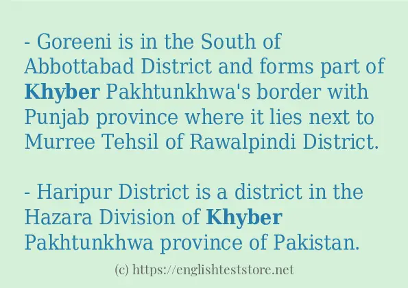 khyber - some sentence examples khyber - some sentence examples